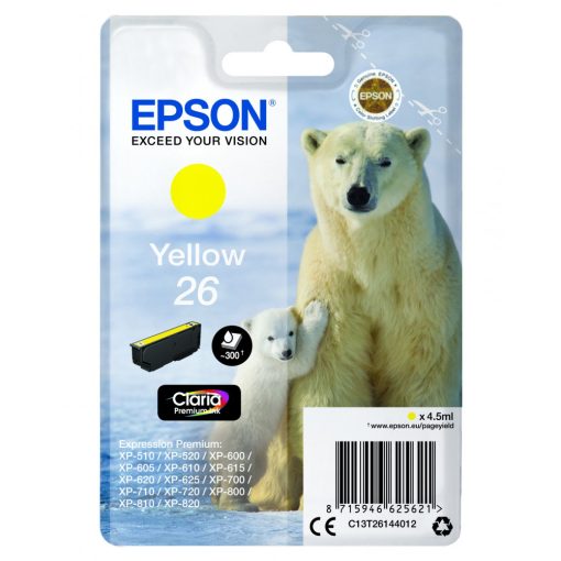 Epson T2614 Eredeti Yellow Tintapatron