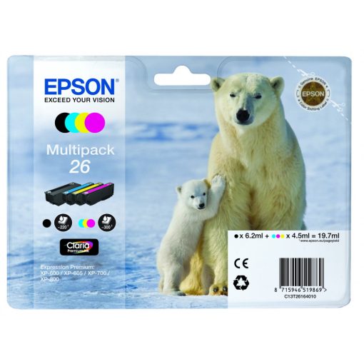 Epson T2616 Genuin Multipack Ink Cartridge