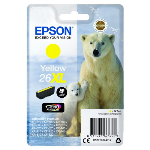 Epson T2634 Eredeti Yellow Tintapatron