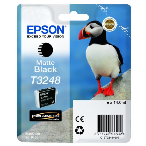 Epson T3248 Genuin Matt Black Ink Cartridge
