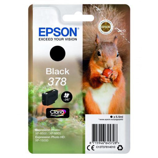 Epson T3781 Eredeti Fekete Tintapatron