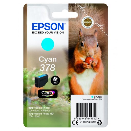Epson T3782 Eredeti Cyan Tintapatron