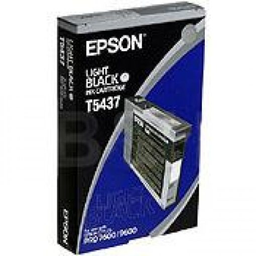 Epson T5437 Eredeti Világos Fekete Plotter Tintapatron