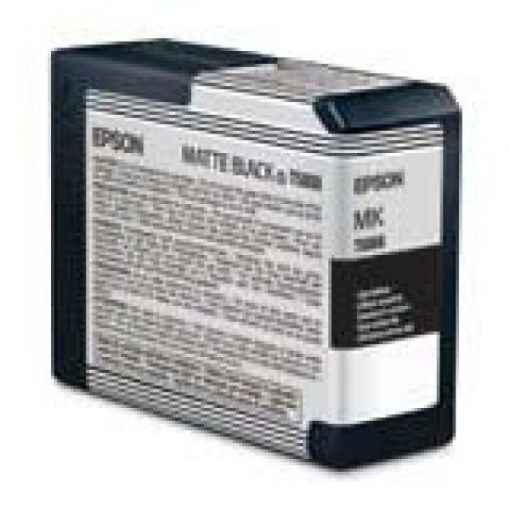 Epson T5808 Genuin Matt Black Plotter Ink Cartridge