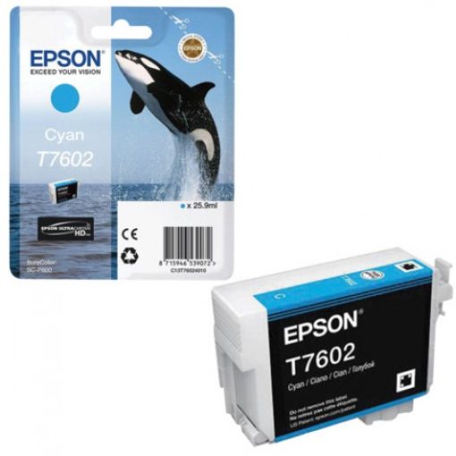 Epson T7602 Genuin Cyan Ink Cartridge