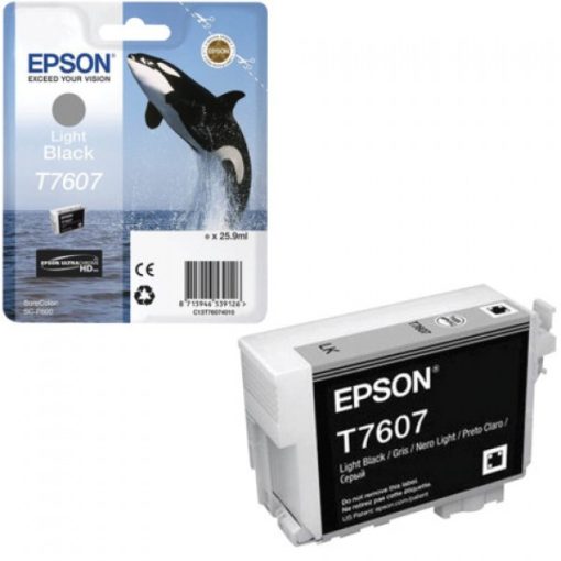 Epson T7607 Eredeti Világos Fekete Tintapatron