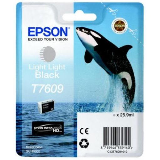 Epson T7609 Eredeti Világos Világos Fekete Tintapatron