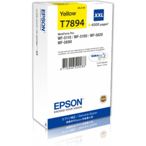 Epson T7894 Genuin Yellow Ink Cartridge