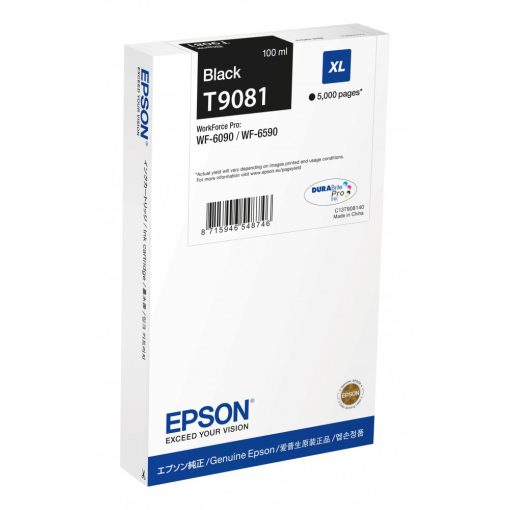 Epson T9081 Genuin Black Ink Cartridge