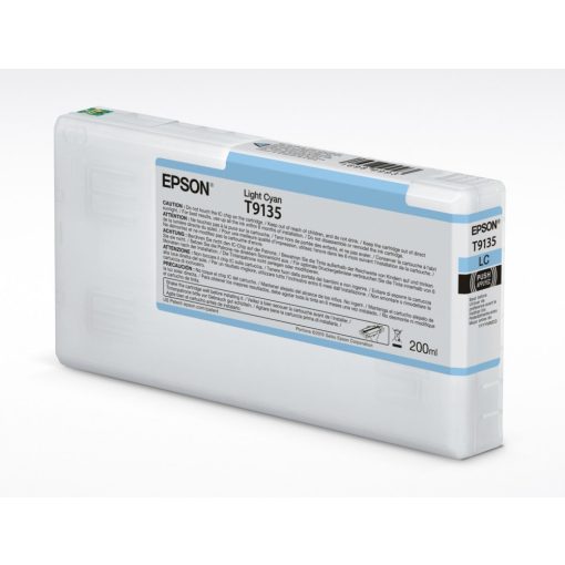 Epson T9135 Patron Genuin Világos Cyan Plotter Ink Cartridge