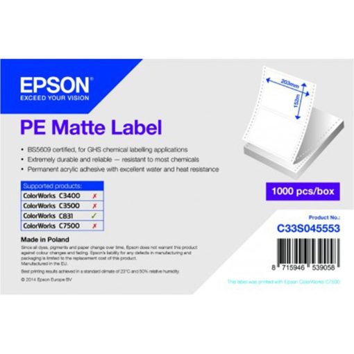 Epson 203mm*152mm, 1000 inkjet címke