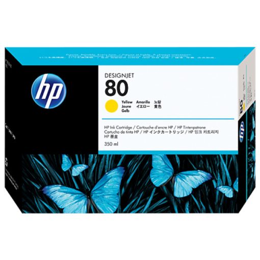 HP C4848A HP80 Genuin Yellow Plotter Ink Cartridge