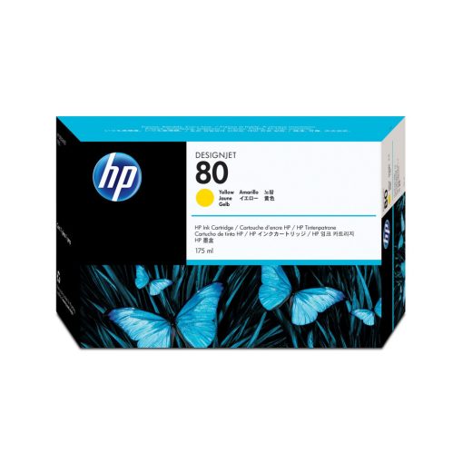 HP C4873A HP80 Genuin Yellow Plotter Ink Cartridge