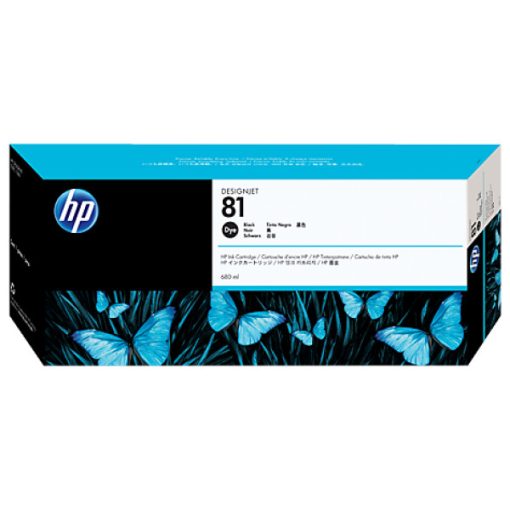 HP C4930A HP81 Genuin Black Plotter Ink Cartridge