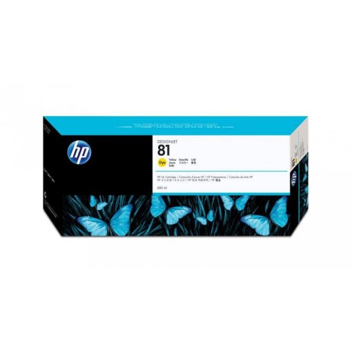 HP C4933A HP81 Genuin Yellow Plotter Ink Cartridge