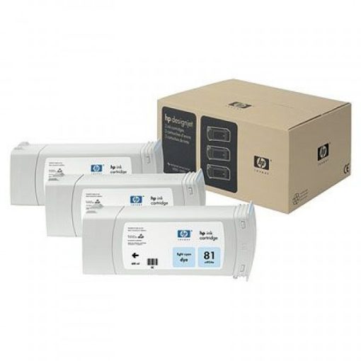 HP C5070A HP81 Genuin Cyan Plotter Ink Cartridge