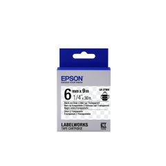 Epson LK-2TBN Black/Transparent 6mm szalag(9m)