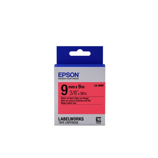 Epson LK-3RBP Black/Red 9mm szalag (9m)