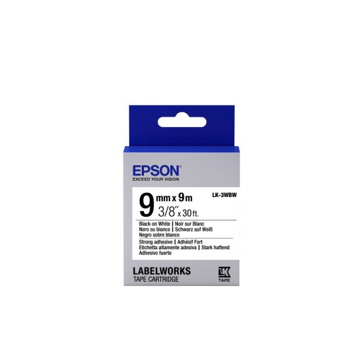 Epson LK-3WBW Black/White 9mm szalag (9m)