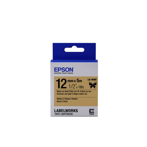 Epson LK-4KBlack Black/Gold 12mm szalag (5m)