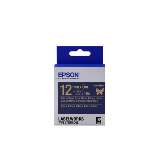 Epson LK-4HKK Gold/Navy 12mm szalag (5m)