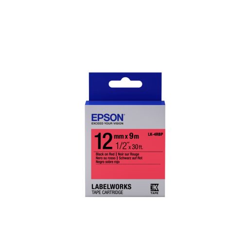 Epson LK-4RBP Black/Red 12mm szalag (9m)