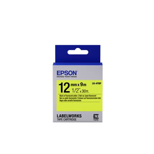 Epson LK-4YBF Black/Yellow 12mm szalag (9m)