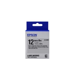Epson LK-4SBE Black/Matt Silver 12mm szalag (9m)