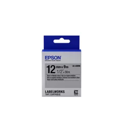 Epson LK-4SBM Black/Silver 12mm szalag (9m)