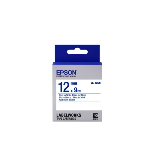 Epson LK-4WLN Blue/White 12mm szalag(9m)