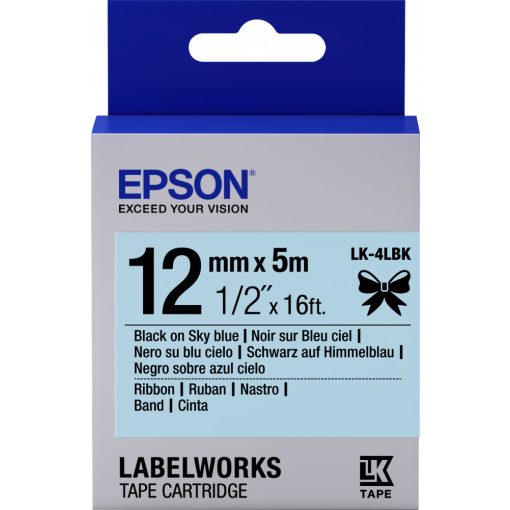 Epson LK-4LBlack Black/Sky Blue 12mm szalag(5m)