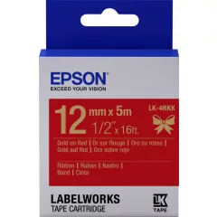 Epson LK-4RKK Gold/Red 12mm szalag (5m)
