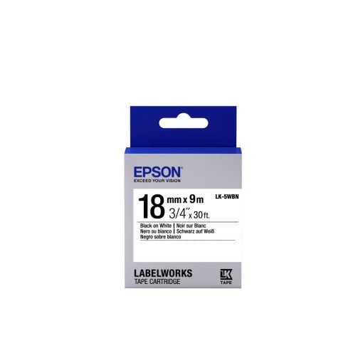 Epson LK-5WBN Black/White 18mm szalag (9m)