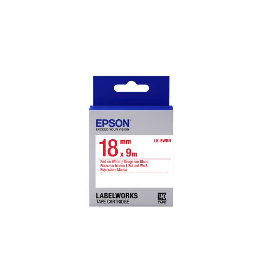 Epson LK-5WRN Red/White 18mm szalag (9m)