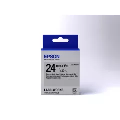 Epson LK-6SBE Black/Matt Silver 24mm szalag(9m)