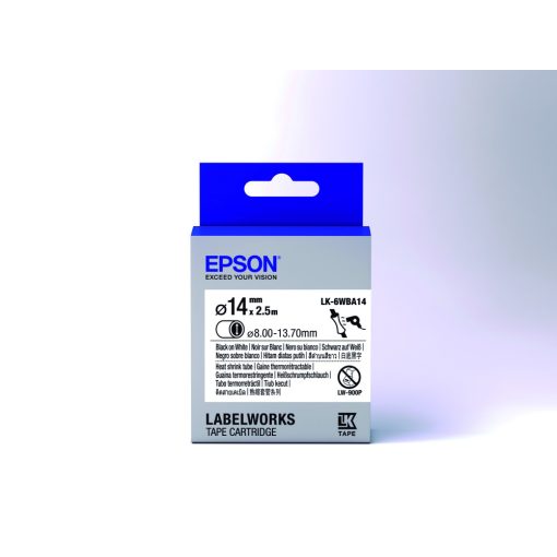 Epson LK-6WBA14 Black/White D14mm szalag(2.5m)