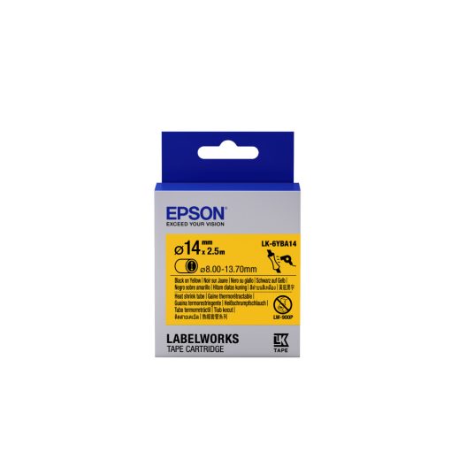 Epson LK-6YBA14 Black/Yellow D14mm szalag (2.5m)