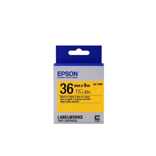 Epson LK-7YBP Black/Yellow 36mm szalag (9m)