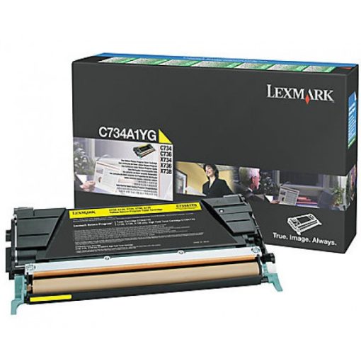 Lexmark C734/X734 Eredeti Sárga Toner