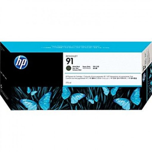 HP C9480A HP91 Genuin Matt Black Plotter Ink Cartridge