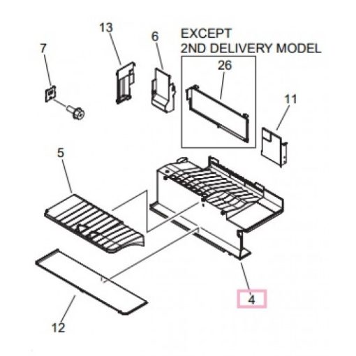 CA FC9-0513 Tray paper delivery IR2520