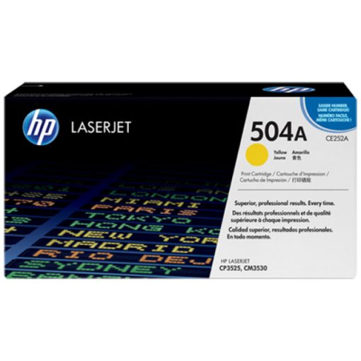 HP CE252A Eredeti Sárga Toner Hp 504A