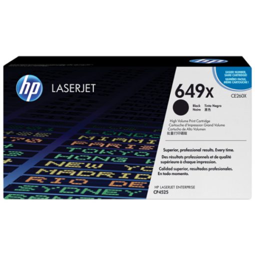 HP CE260X Eredeti Fekete Toner Hp 649X