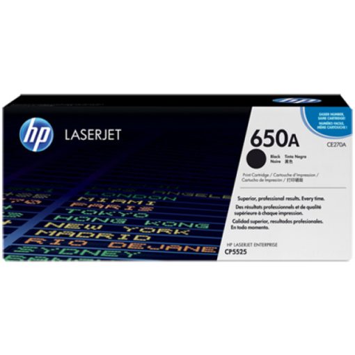 HP CE270A Eredeti Fekete Toner Hp 650A