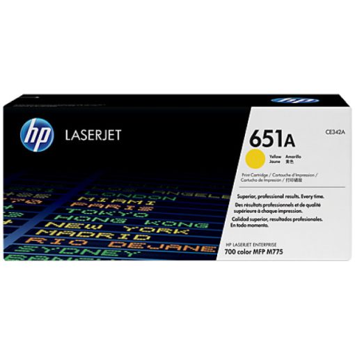 HP CE342A Eredeti Sárga Toner Hp 651A