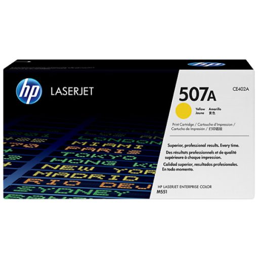 HP CE402A Eredeti Sárga Toner Hp 507A