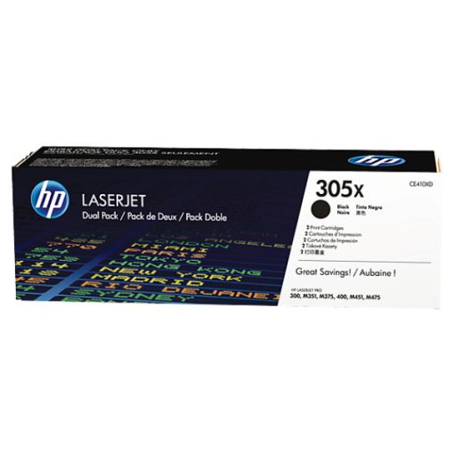 HP CE410XD Eredeti Fekete Toner Hp 305X