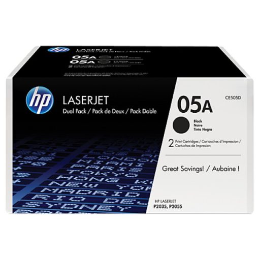 HP-CE505D-Toner-Black-2x23k-No-05A-Eredeti