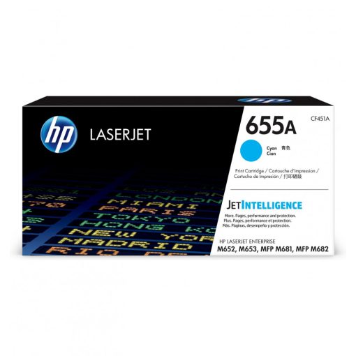 HP CF451A Eredeti Kék Toner Hp 655A