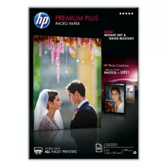   HP A/4 Prémium Plus Fényes Fotópapír 50lap 300g (Eredeti)